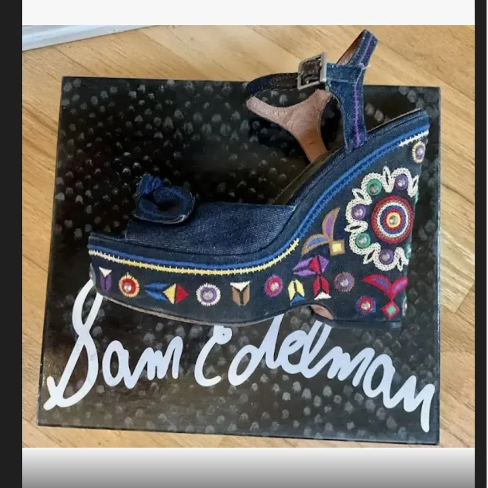 Sam Edelman Denim Jean Embroidered Boho Rylee - Picture 10 of 10